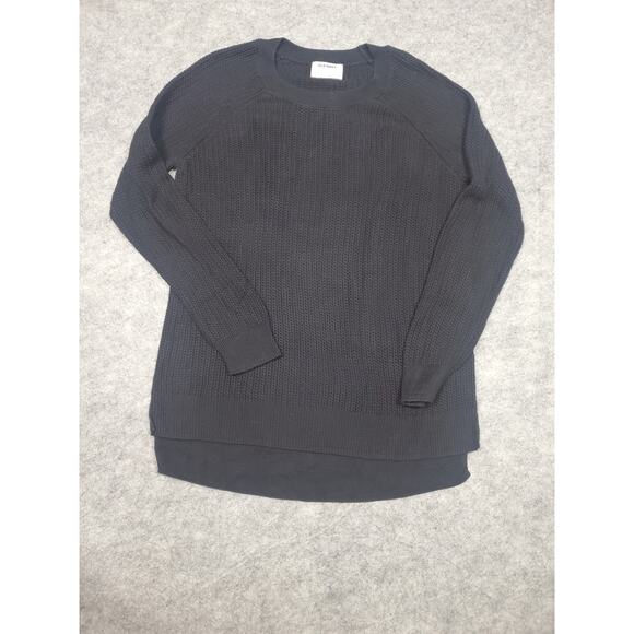 Old Navy Women's Large Black Knit Raglan Sleeve Sweater - Picture 1 of 6